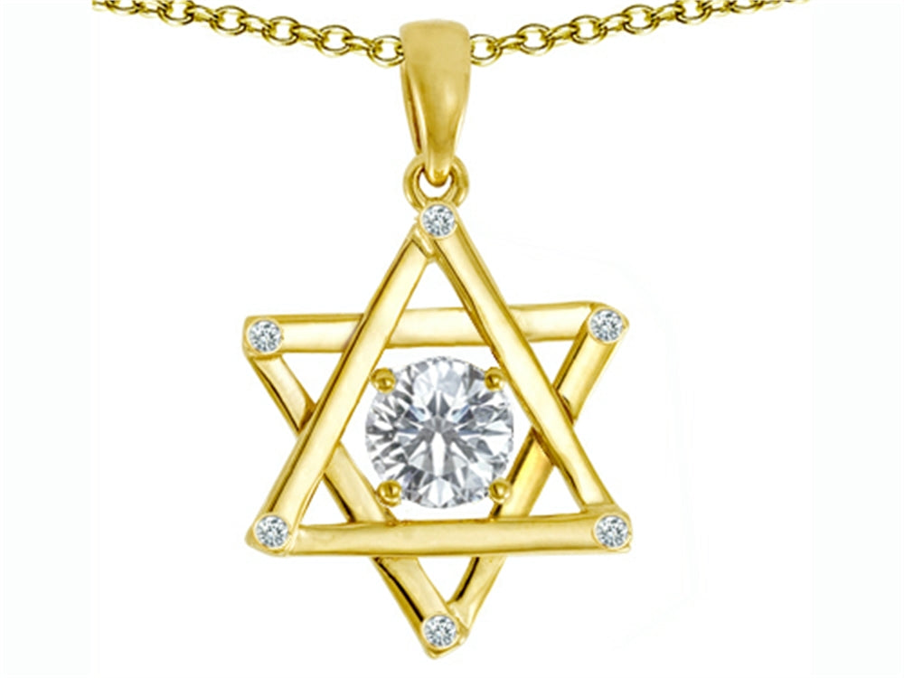 Tommaso Design Genuine Jewish Star of David Pendant Necklace by Devorah.