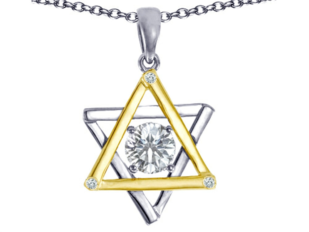 Tommaso Design Genuine Jewish Star of David Pendant Necklace by Devorah.