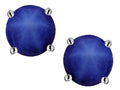 Star K Round 7mm Created Star Sapphire Earrings Studs