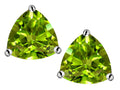 Star K Trillion 7mm Simulated Peridot Earrings Studs