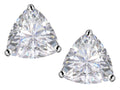 Star K Trillion 7mm White Topaz Earrings Studs