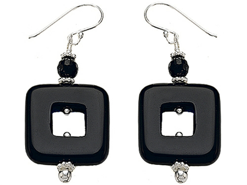 Noah Philippe Simulated Onyx EarringsDrops