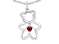 Star K Love Teddy Bear with 4mm Heart Shape Created Ruby