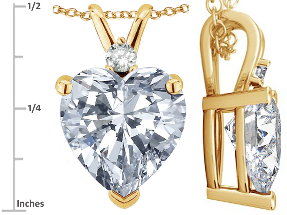 Star K 8mm Simulated Alexandrite Heart Pendant Necklace