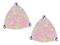 Star K Trillion 7mm Pink Created Opal Earrings Studs