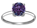 Original Star K Simulated Alexandrite Round 7mm Solitaire Engagement Ring