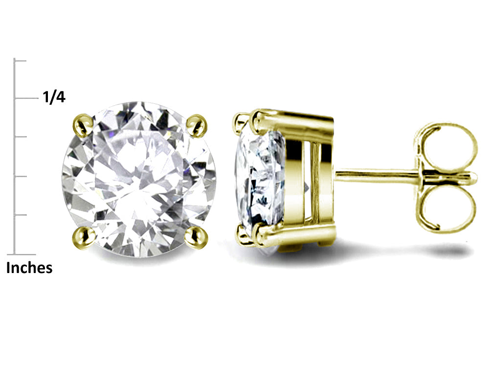 Star K Round 6mm Simulated Alexandrite Stud Earrings