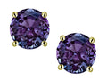 Star K Round 6mm Simulated Alexandrite Stud Earrings