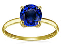 Original Star K 7mm Round Created Sapphire Solitaire Engagement Ring