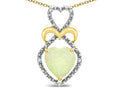 Star K Heart Shape 8mm Opal Heart Halo Embrace Pendant Necklace 14k Yellow Gold with Rhodium Finish