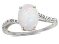 Star K Big Stone Oval 10x8 Genuine Opal Bypass solitaire engagement promise ring