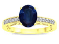 Star K  Oval 8x6 Genuine Sapphire Channel Set Engagement Promise Ring