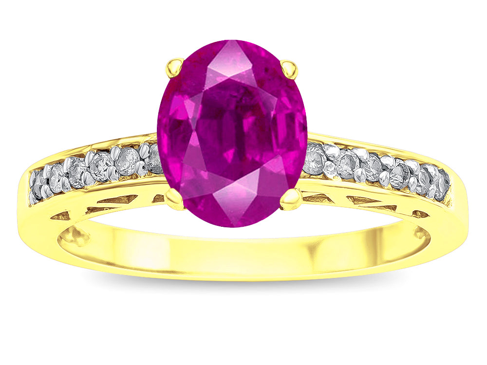 Star K  Oval 8x6 Simulated Pink Tourmaline Channel Set Engagement Promise Ring