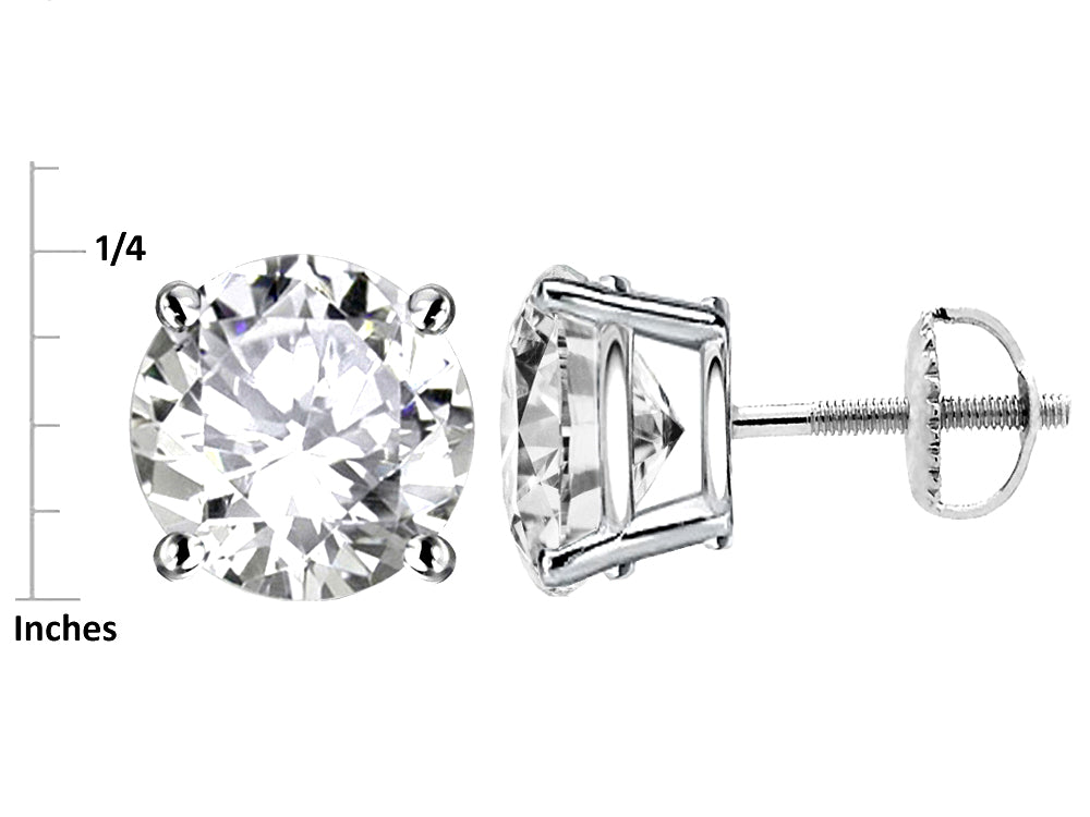 Star K 7mm Round Genuine Opal Classic Screw Back Stud Earrings
