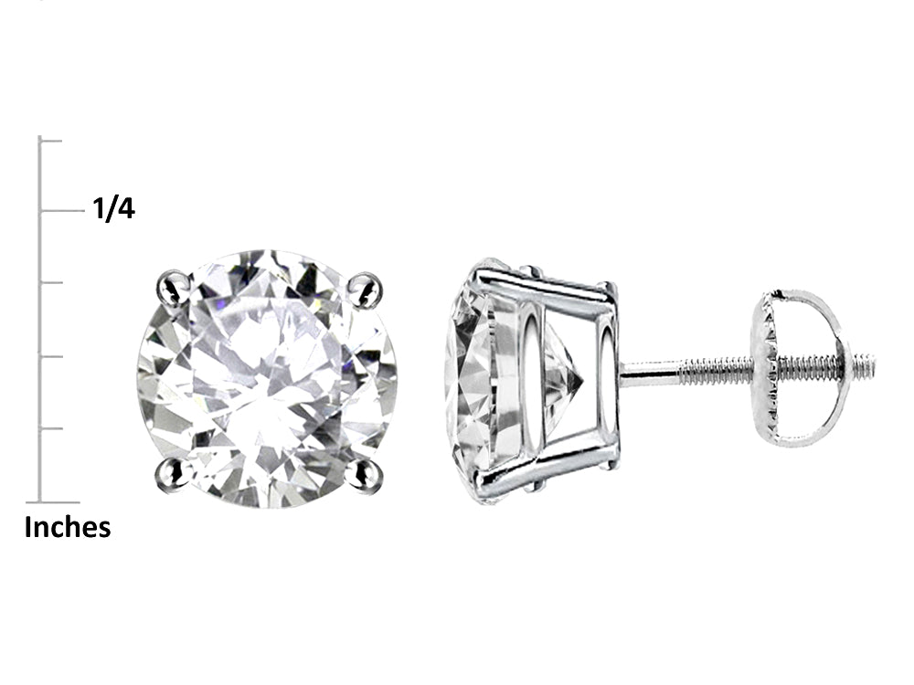 Star K Round 6mm Genuine Opal Classic Screw Back Stud Earrings