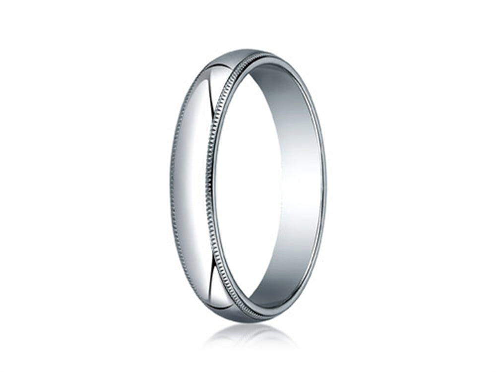 Benchmark 14k Gold 4.0mm Traditional Dome Oval Ring With Milgrain