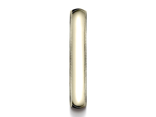 Benchmark 18k Gold 4.0mm Traditional Dome Oval Ring With Milgrain