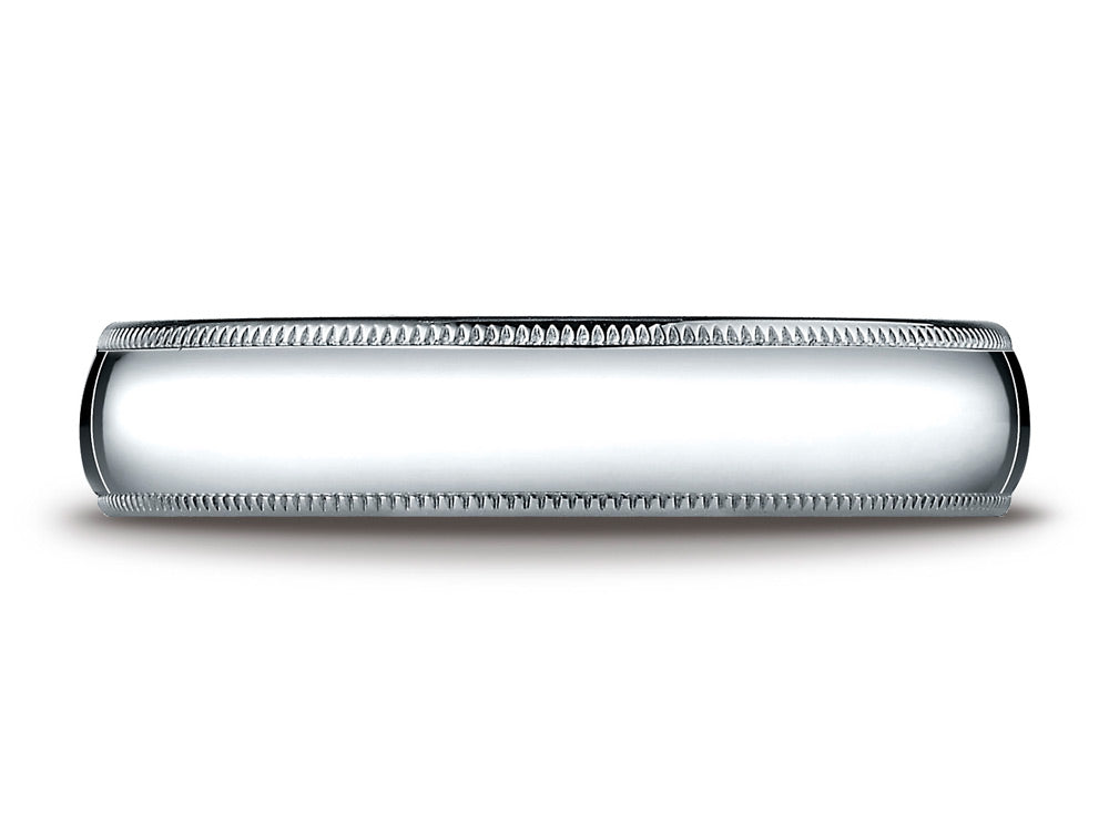 Benchmark 5.0mm Traditional Dome Oval Ring With Milgrain
