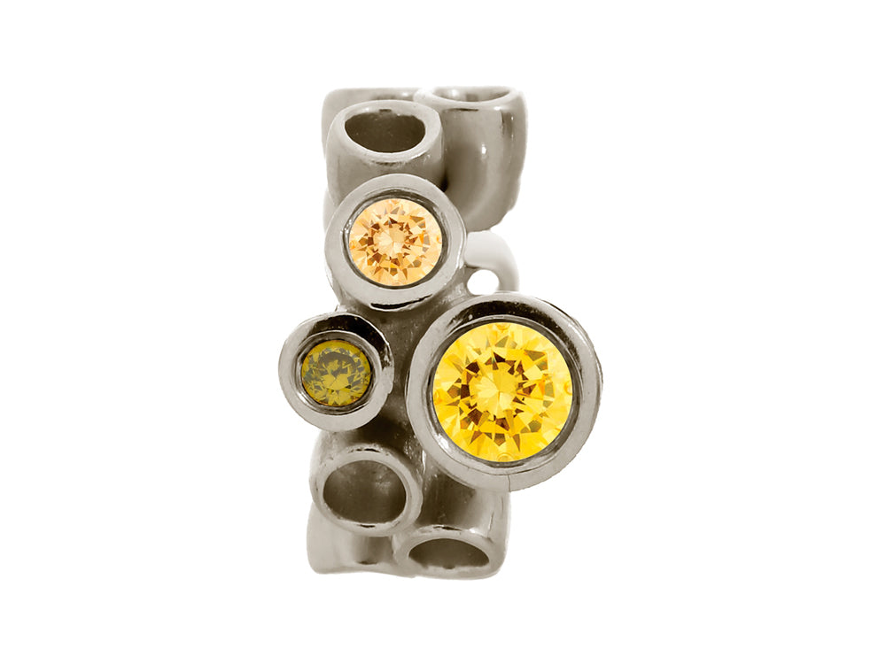 Endless Jewelry Multi Stones Citrine Silver Citrine/champagne/peridot Cubic Zirconia Rhodium Silver Finish