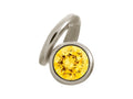 Endless Jewelry Citrine Snake Silver Citrine Cubic Zirconia Rhodium Silver Finish
