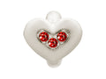 Endless Jewelry Garnet Triple Love Silver Garnet Cubic Zirconia Rhodium Silver Finish
