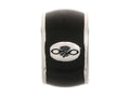 Endless Jewelry Black Endless Enamel Silver Black Enamel Rhodium Silver Finish