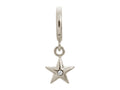 Endless Jewelry White Shiny Star Silver White Cubic Zirconia Rhodium Silver Finish