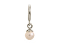 Endless Jewelry White Pearl Ball Silver White Pearl Rhodium Silver Finish