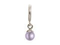 Endless Jewelry Purple Pearl Ball Silver Purple Pearl Rhodium Silver Finish