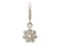 Endless Jewelry White Flower Dream Dot Silver White Cubic Zirconia Rhodium Silver Finish