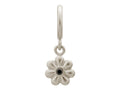 Endless Jewelry Black Flower Dream Dot Silver Black Cubic Zirconia Rhodium Silver Finish