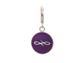Endless Jewelry Violet Endless Coin Silver Violet Enamel Rhodium Silver Finish
