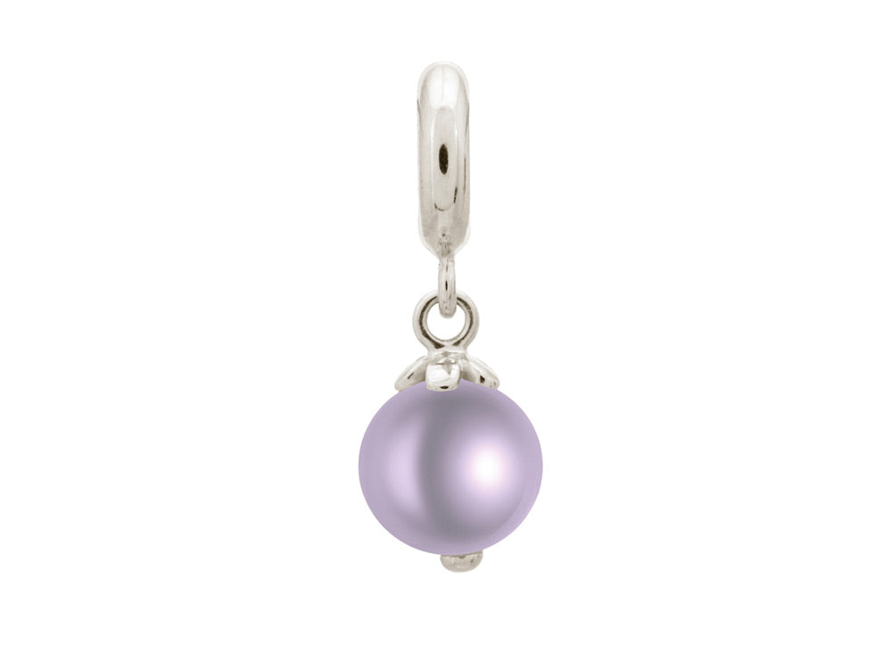 Endless Jewelry Purple Pearl Dream Silver Purple Pearl Rhodium Silver Finish