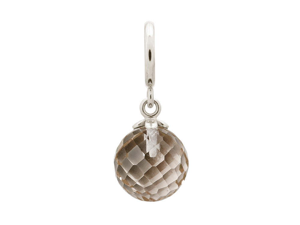 Endless Jewelry Smokey Love Drop Silver Smokey Crystal Rhodium Silver Finish
