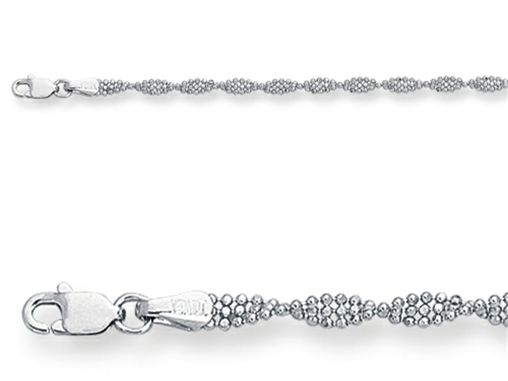Finejewelers 14kt White Gold 10 Inch Ankle Bracelet for Women