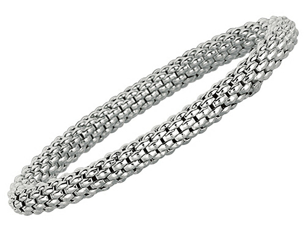 Finejewelers Sterling Silver 7.25 Inch Stretchy Bracelet