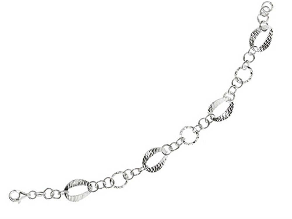 Finejewelers Sterling Silver 7.5 Inch Oval Link Bracelet