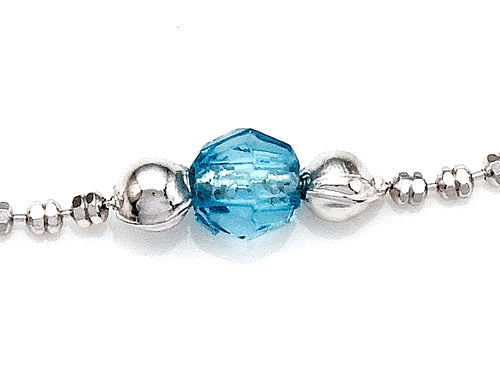 Finejewelers 10 Inches Ankle Bracelet with Simulated Stones