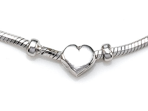 Finejewelers 10 Inches 3 Hearts Ankle Bracelet