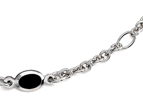Finejewelers 10 Inches Adjustable Ankle Bracelet with Oval Crystals