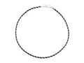 Finejewelers Sterling Silver with Black Rhodium 10 Inches Snake Chain Ankle Bracelet
