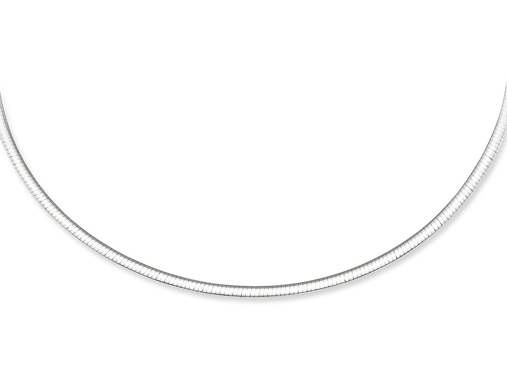 Finejewelers 14k Yellow and White Gold 16 Inch 10.70 Grams Reversible 3mm Omega Necklace Box Catch