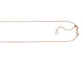 Finejewelers 14K Rose Gold 22 Inch Adjustable Cable Chain Necklace Lobster Clasp Small Heart Charm