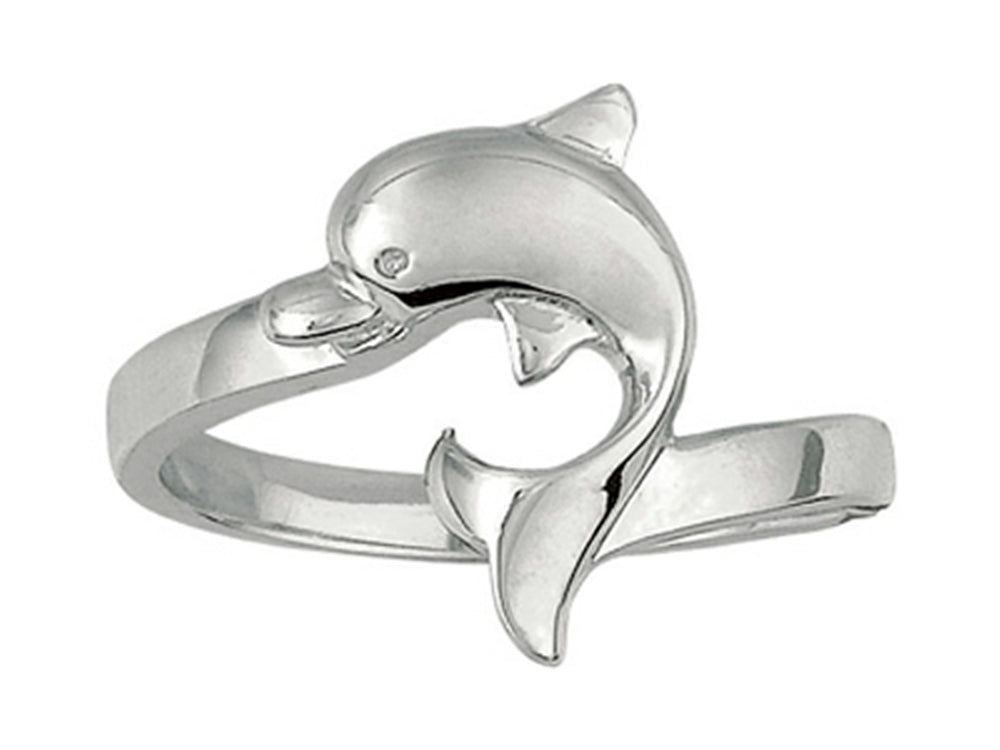 Finejewelers 925 Sterling Silver Dolphin Ring