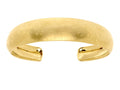 Finejewelers Sterling Silver Yellow 10-15mm Shiny Stardust Textured Cuff Bangle