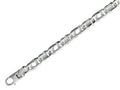 Finejewelers Sterling Silver 8.5 12.30mm Shiny Fancy Tiger Eye Mens Bracelet