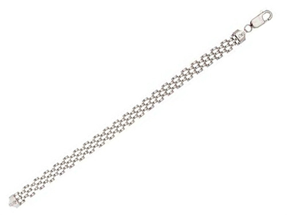 Finejewelers Sterling Silver 7.25 7mm Panther Ladies Bracelet