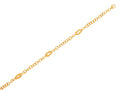 Finejewelers 14k Yellow Gold Shiny Round Link Chain with 2 Large Interconnected Oval Link Necklace