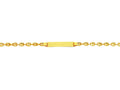 Finejewelers 14k Yellow Gold Shiny Puffed Mariner Link ID Bracelet