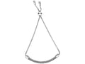 Finejewelers Sterling Silver 9.25 Inch Curved Beaded Bar Round Box Friendship Adjustable Bracelet Draw String Clasp
